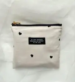 ハート柄四角ポーチ❤︎ハンドメイド
