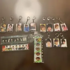 ジャニーズ キーホルダー 12個 定規2個 シャーペン1個 セット