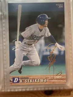 【まとめ2枚以上で1割引】'99プロ野球チップス　関川浩一　ゴールドサインカード