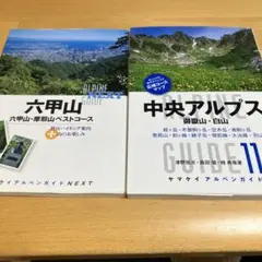 ヤマケイアルペンガイド 2冊セット 六甲山・中央アルプス