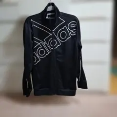 adidas ブラック ジャージ ジャケット 160