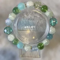 心のお守り 癒しカラー ガラスビーズブレスレット