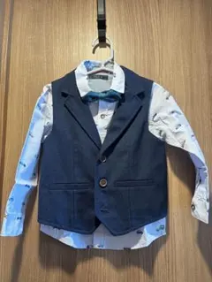 【サイズ2-3y 入園式や七五三】NEXT ベスト&シャツセット