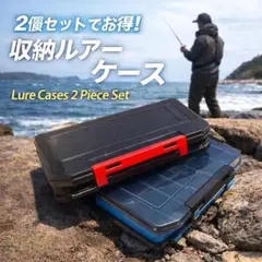 ルアーケース 2個セット 両面釣り具収納ボックス タックルボックス 釣り ルアー