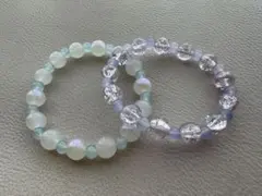 ガラスビーズブレスレット2個セット