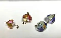 レジンアクセサリー♡カラフル傘型　チャーム