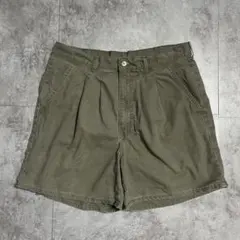 た*あ様 90s USA製 ウールリッチ 2タック チノショートパンツ オリーブのサムネイル
