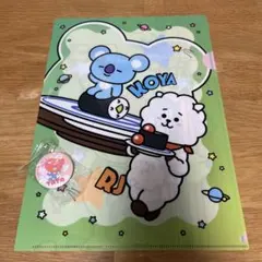 【BT21】くら寿司 クリアファイル KOYA RJ 缶バッチ TATA
