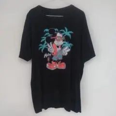 ミッキーマウス グラフィック Tシャツ XL 黒