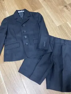 110 黒 スーツ 七五三　結婚式　卒園式　入学式　男の子　発表会　セット