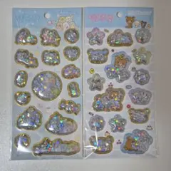 キラッとぷくぷくエアーシール　リラックマ すみっコぐらし 2枚セット