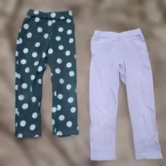 branshes 水玉模様 パンツ b.roomパープルパンツセット110