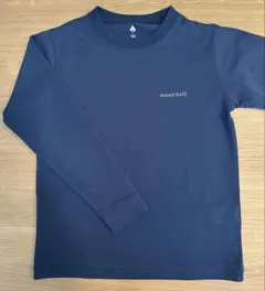 montbell ネイビー長袖キッズカットソー 130モンベル
