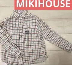 MIKIHOUSE ミキハウス チェック シャツ コットン100 長袖 130