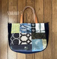 パッチワークハンドバッグ＊mina perhonen【1342】 minä perhonen パッチワーク ハンドバッグ