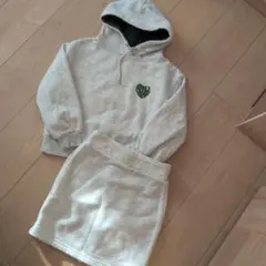 裏起毛パーカー＆スカートセット