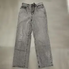 GU グレー ストレートデニム S シンプル