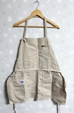 Lee 2way エプロン ベージュ ハーフエプロン カフェエプロンのサムネイル
