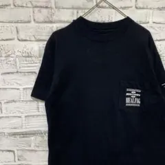 USA製90sヴィンテージTシャツ！シングルステッチブラック半袖古着L0423