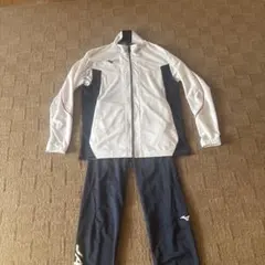 Mizuno ジャージ上下セット ホワイト/ネイビー