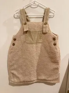 新品未使用　韓国子供服thelalaボア サロペット風スカートL110