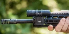 実物)Elzetta M4デルタポスト用ライトマウント　黒色(ブラックカラー) 実物)Elzetta M4デルタポスト用ライトマウント 黒色(ブラック