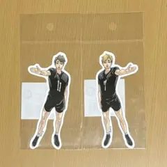 ハイキュー!! ダイカットステッカー　原画展　宮治　宮侑　稲荷崎
