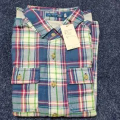 チェック柄 半袖シャツ 150cm