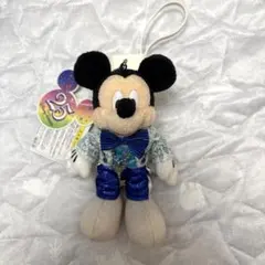 東京ディズニーランド　25周年記念　ミッキー　ぬいぐるみ　バッチ　タグ付
