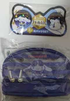 サンリオ シナモンロールポーチ 缶バッジ