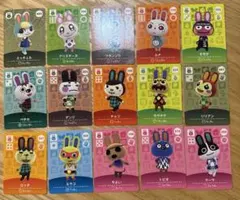 【住民】 どうぶつの森 amiiboカード　うさぎ　セット【6573