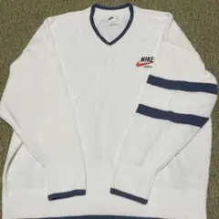 ✨美品✨NIKE】 Vネックセーター 黒 リブ スポーツニット M - メルカリ