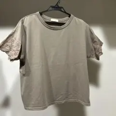 アースミュージックアンドエコロジー　 レース袖 半袖Tシャツ