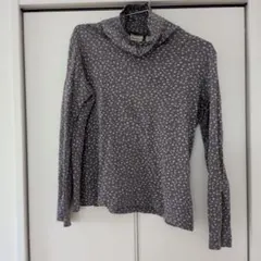 Eddie Bauer 花柄 長袖 Tシャツ　 L　ハイネックのサムネイル