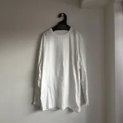 ネストローブ[UpcycleLino BASIC 天竺長袖ビッグTee オフシロ