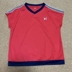 FILA Vネック ウエア　Lサイズ レッド