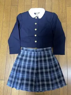 サエキユキモリ 130cm 紺 女の子用 フォーマルスーツ