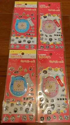 セリア　たまごっちシール　2種4枚