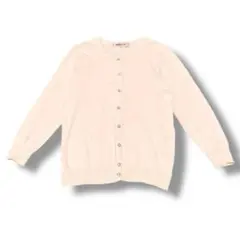 アプワイザーリッシェ　カーディガン(2)ストレッチ　ビジューボタン　フェミニン