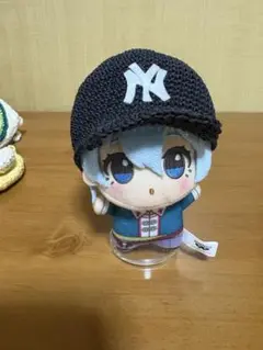 ちびぐるみ　ベースボールキャップ　ブラック