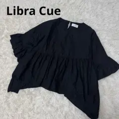 Libra Cue リブラキュー　ハーフスリーブティアードブラウス　ブラックのサムネイル