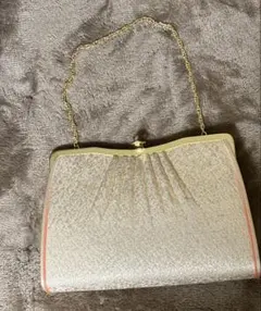 ゴールドプリーツ和装用バッグ