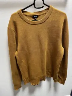UNIQLO クルーネックセーター L マスタード