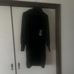 ソフトジロンラムタートルネックドレス長袖