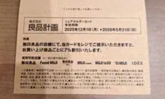 即日発送可　無印良品 シェアホルダーカードのサムネイル