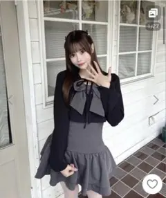 oneway ワンピース リボンアンサンブルワンピース