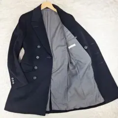 ネイビー チェスターコート