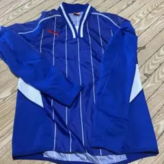 Puma 青 ストライプ 長袖シャツ