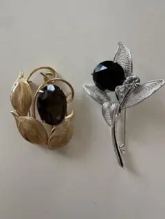 ヴィンテージブローチ2個セット