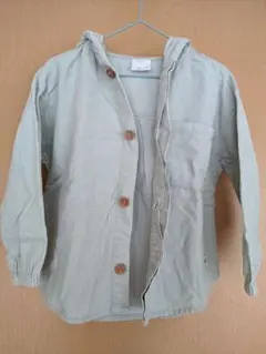 ZARAキッズ　コーデュロイフード付きシャツ